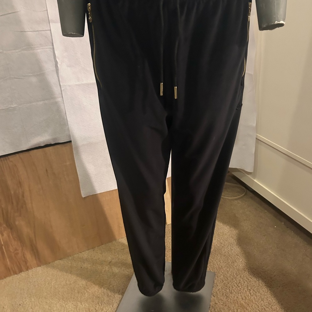 adidas Black Zippered Drawstring Joggers 2023